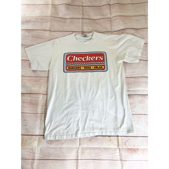 Vintage Checkers Men's Single Stitch 90's Crew Neck Graphic T Shirt - XL - Picture 6 of 12